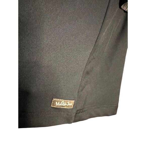 Matilda Jane Paint By Numbers Womens Black Dress Black Belted Pockets Stretch L - Picture 4 of 11